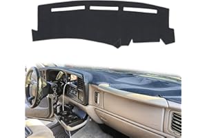 HanLanKa Dashboard Cover for Chevrolet Silverado 1500 2500 3500 1999-2006 Avalanche Chevy Tahoe Suburban GMC Sierra Yukon Dash Cover Mat(Premium Carpet, Gray)