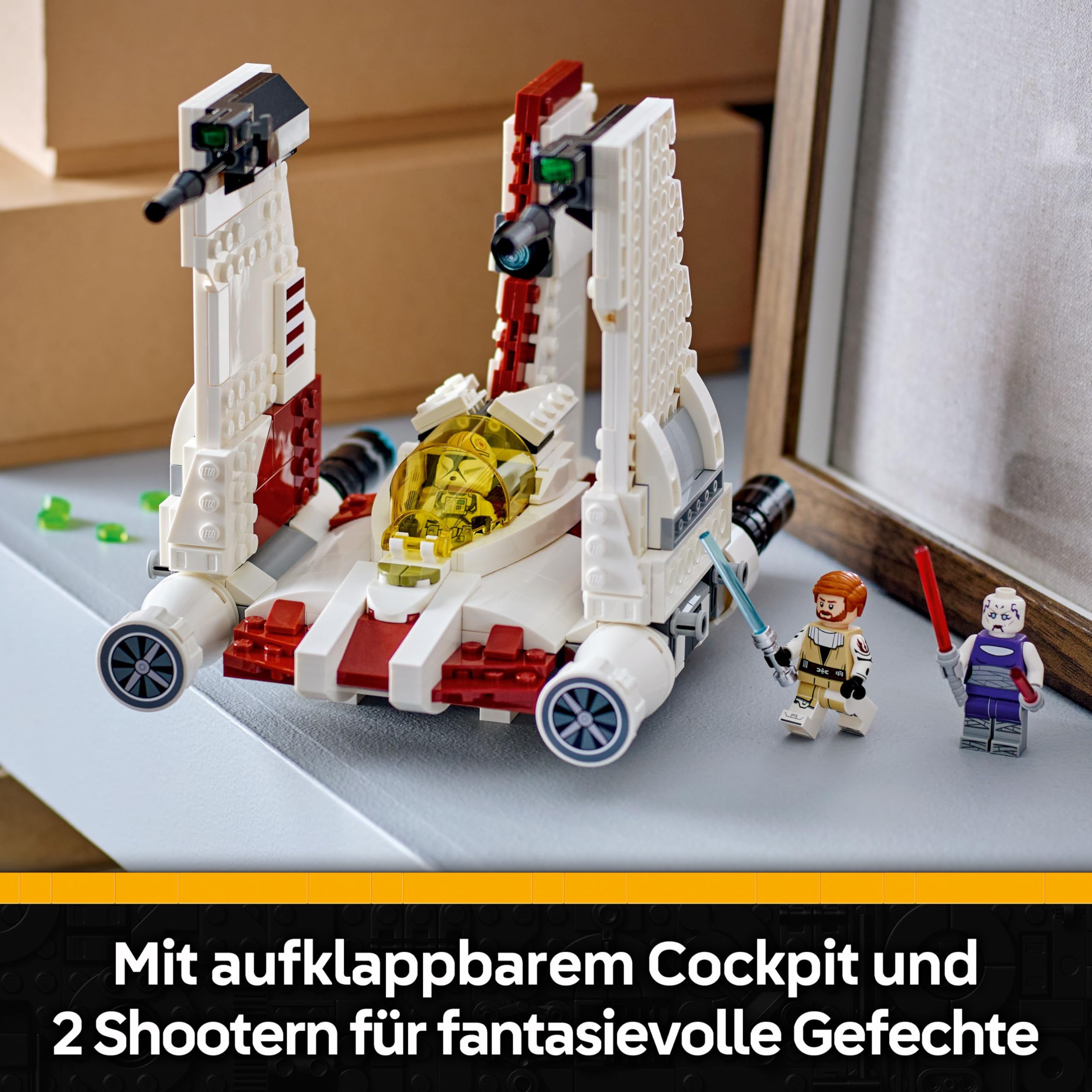 LEGO Star Wars: The Clone Wars V-19 Torrent-Sternjäger - Kreatives Spielzeug mit Minifiguren und Lichtschwert - Geschenk für Kinder - Modellbau für Mädchen und Jungen ab 9 Jahren - 75432 6