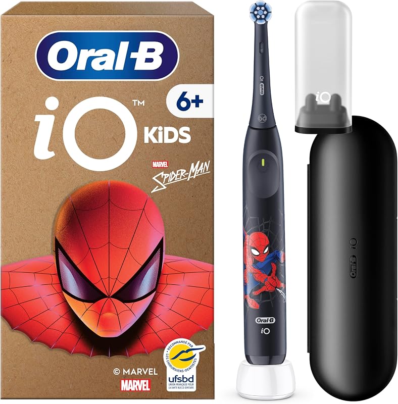 Brosse à Dents Electrique iO Kids, Brossette, Spider-Man, Noire