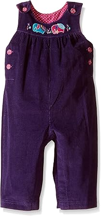 Amazon Com Jojo Maman Bebe Baby Girls Elephant Dunagrees Baby Mulberry Clothing