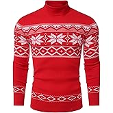 Amussiar Men's Turtleneck Sweater Slim Fit Cotton Knitted Pullover Sweater Casual Lightweight Long Sleeve Top