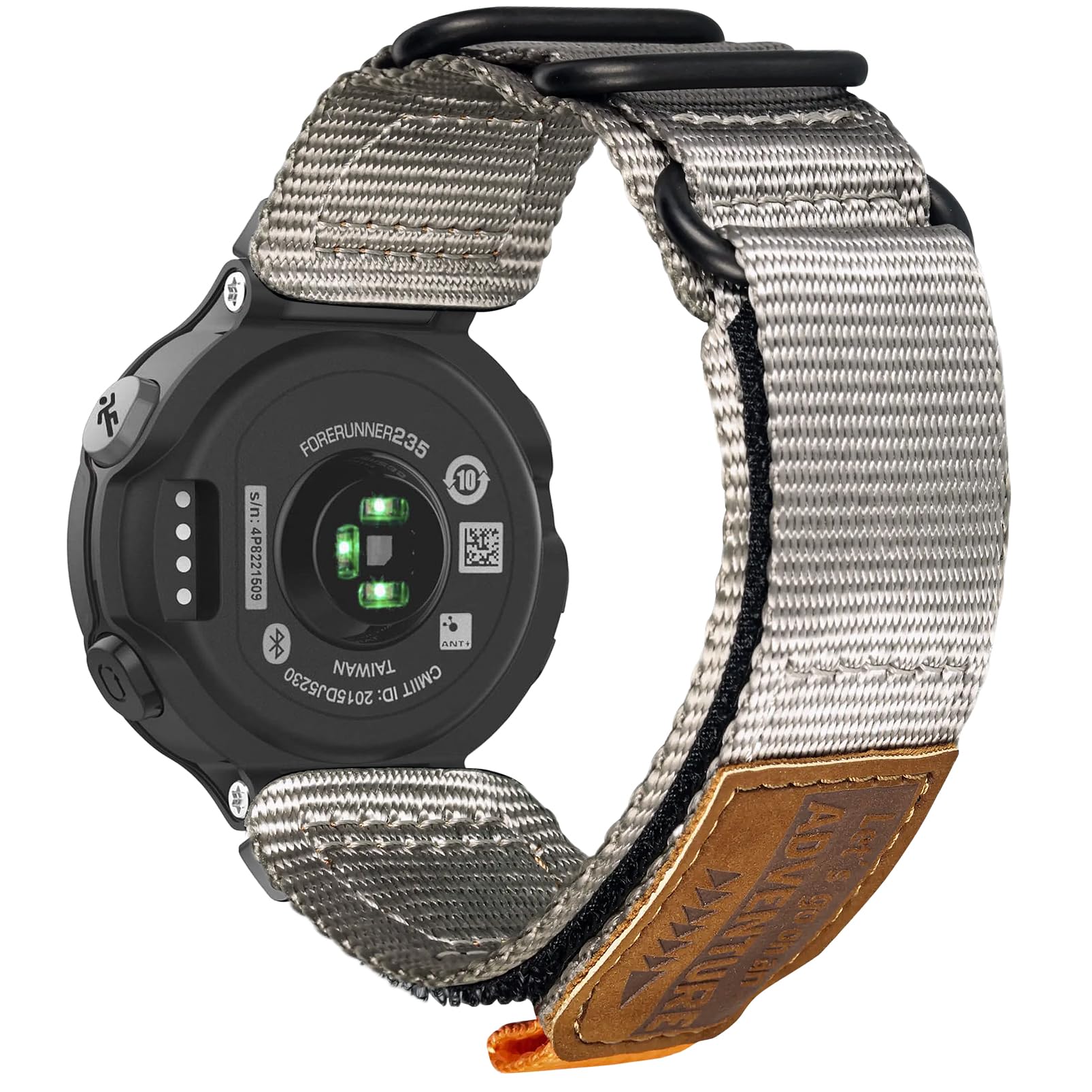 torbollo Compatible with Garmin Forerunner 235, Rugged Replacement Watch Band Strap Wristband for 220/230/235/620/630/735XT/235 Lite Smart Watch for Women Men