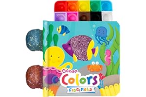 Fidgimals Ocean Colors Educational Baby Book | Educational Children's Ocean Books, Sensory Board Book with Pop It Fidget Toys, Perfect Sensory Toys ... Books with Sensory Fidget Popper Animals)