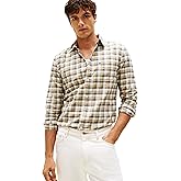 Tommy Hilfiger Mens Long Sleeve Oxford Shirts in Regular Fit, Men's Button Down Shirts, Also Available in Big and Tall
