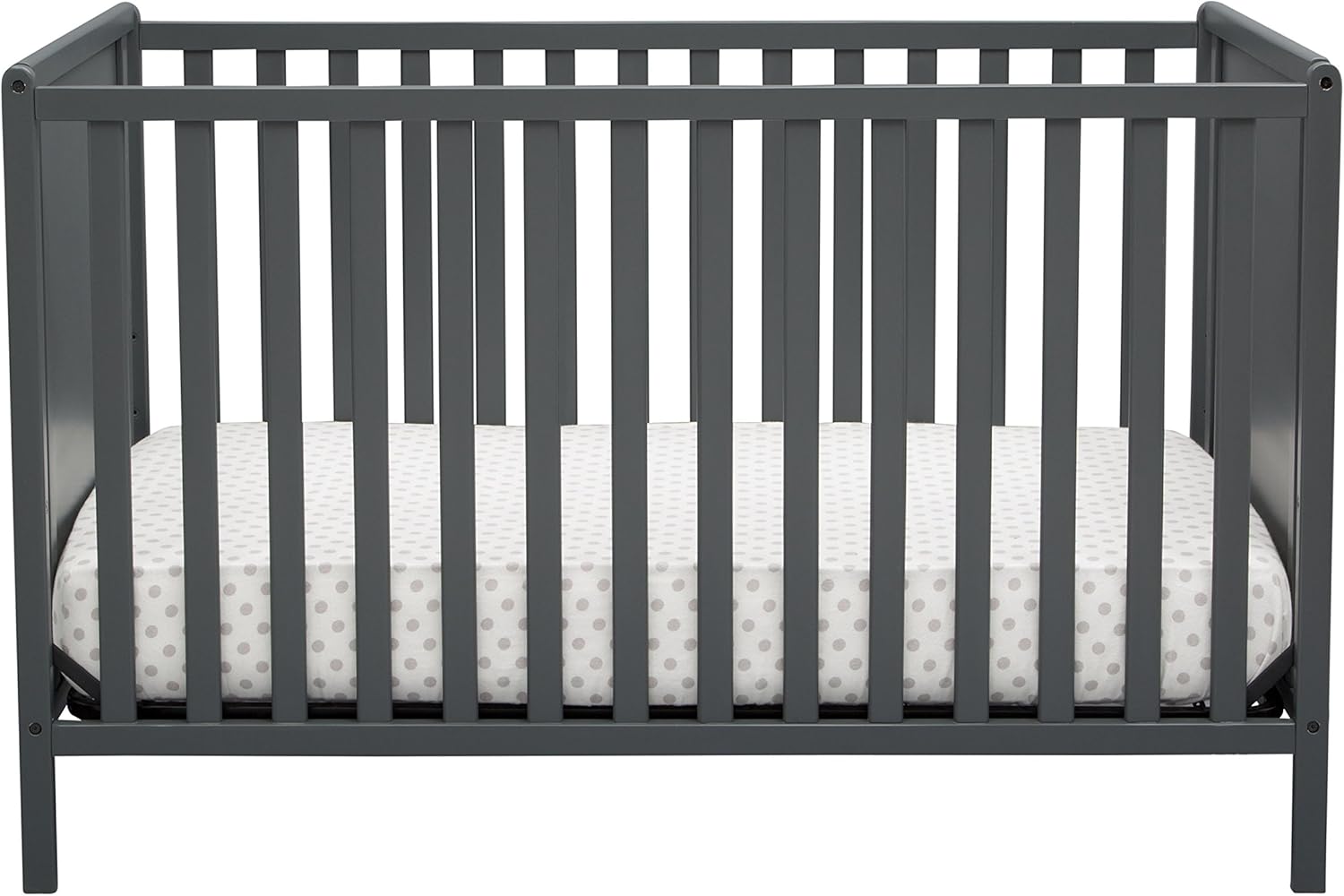 dark gray crib