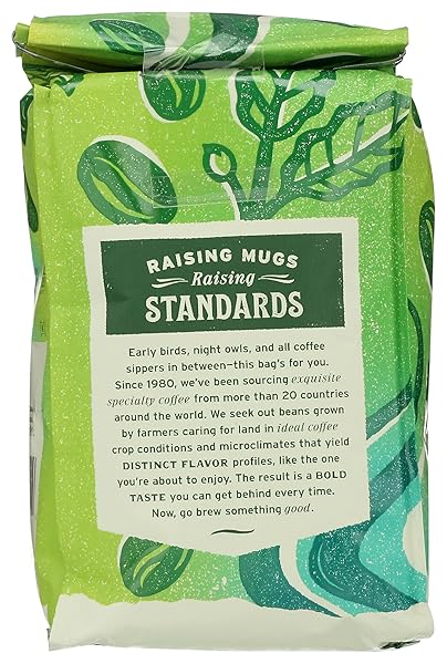 WHOLE FOODS MARKET, ORGANIC BREAKFAST BLEND WHOLE BEAN COFFEE, LIGHT ROAST, MILK CHOCOLATE, CARAMEL & CITRUS, 12 OUNCE