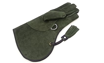 starlingukpk Handschuhe-Falknerei-Leder und Weich Fleece