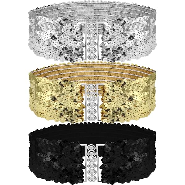 Women Chic Fashion Silver Metal Heart Buckle Belt Gold Color  display picture 2