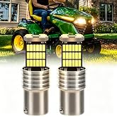 ROADSUN 2-Pack 1156 Work Light Bulbs for John Deere Lawn Tractors | X584 X590 X570 X580 S100 S120 S140 S170 S180 S220 S240 D105 D125 D160 X330 X350 X354 X370 X380 X384 X390 X394, 6000K, 12V