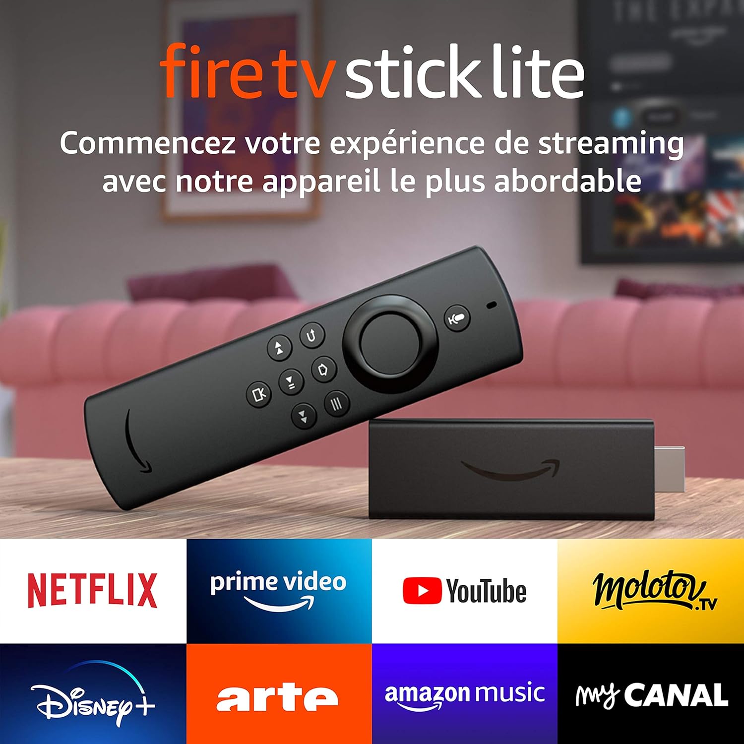 Fire Tv Stick Partage De Connexion Fire TV Stick Lite avec télécommande vocale Alexa | Lite (sans boutons