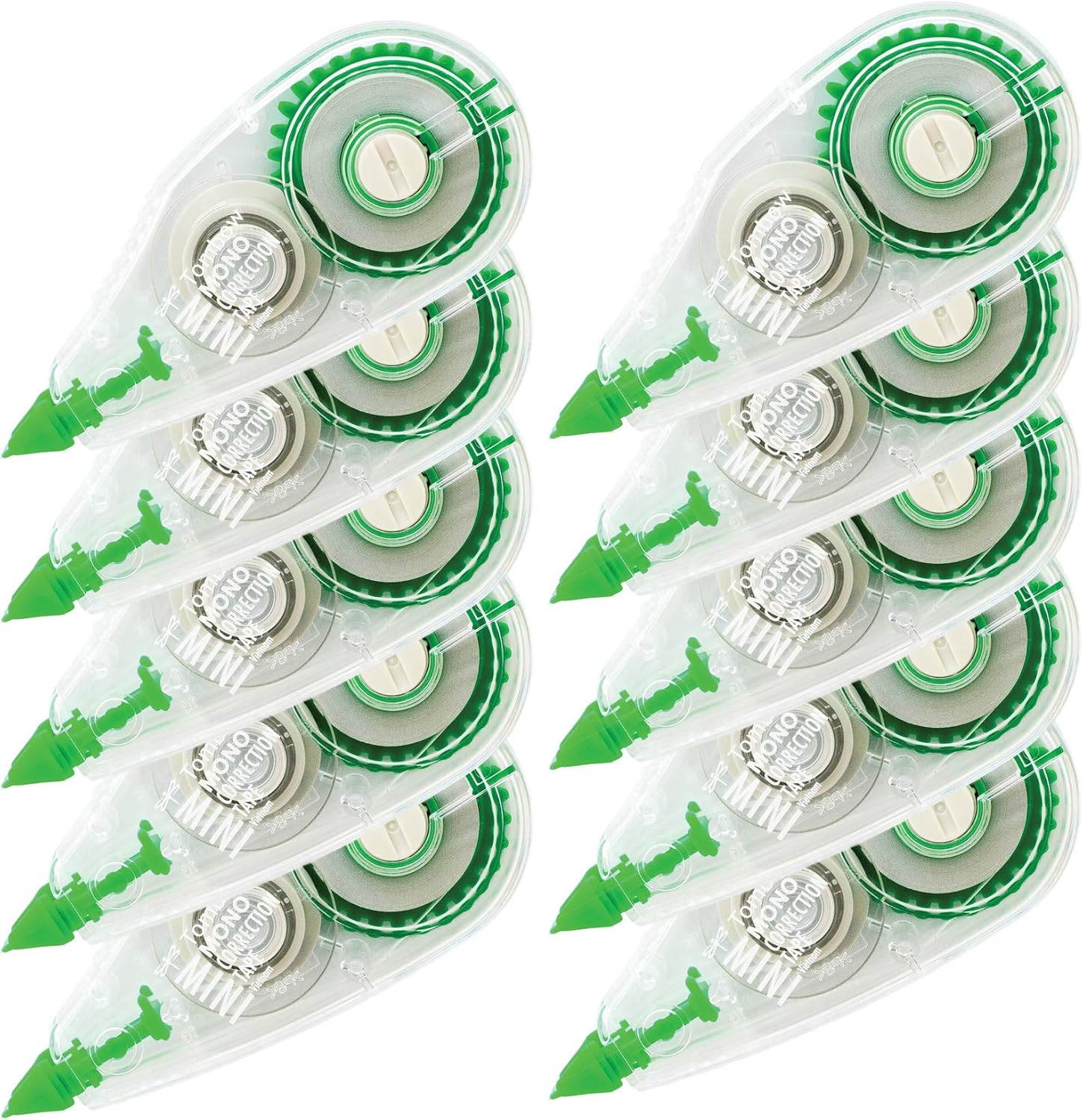 Tombow 68722 MONO Mini Correction Tape Easy to Use Applicator for Instant Corrections, Clear, 10-Pack : White Out : Office Products