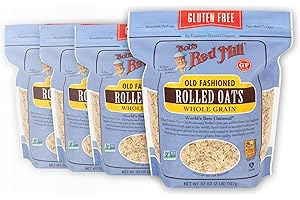 Bob's Red Mill Gluten Free Old Fashioned Rolled Oats, 32oz (Pack of 4) - Non GMO, Whole Grain, Vegan, Kosher