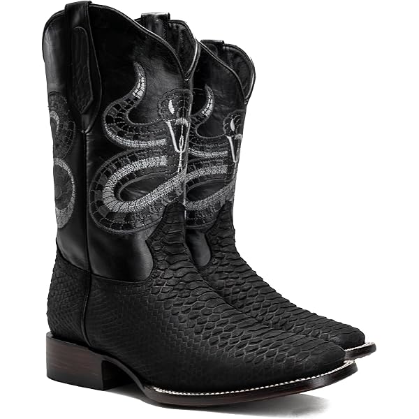 Chaussures Cowboy Cuir Homme | Boucle Métal Cubain | Talon 2 Pouces | Style Western