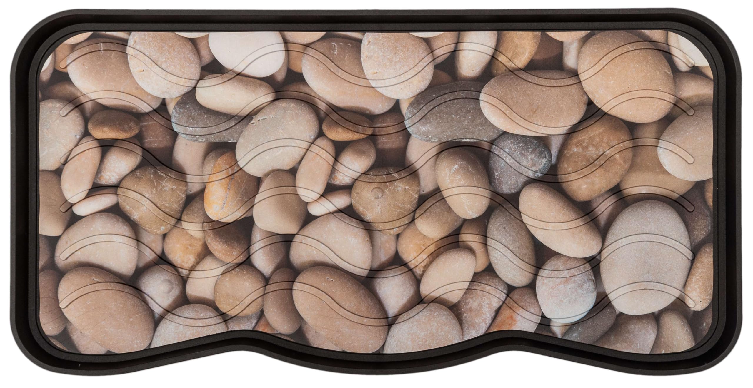 Nicoman Boot Tray Shoe Organiser Non Slip Washable Multipurpose Container Floor Carpet Protection for Indoor Outdoor - (River Stone, Pack of 1)