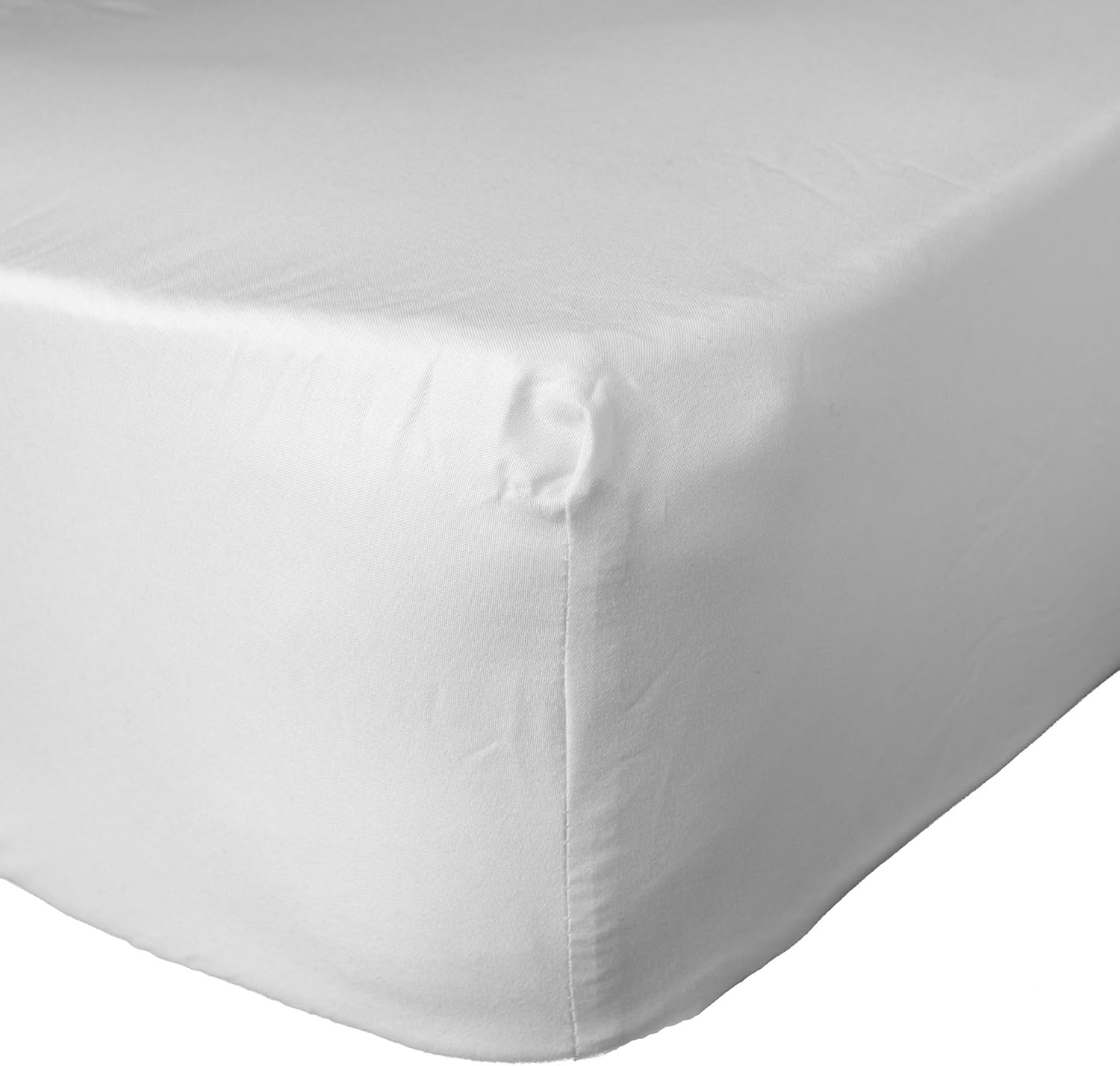 Dreamscene Bedding Fitted sheets, Microfibre Soft Touch, White, Single