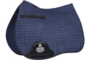 Harrison Howard All-Purpose Saddle Pad Suede Saddle Pad for Horses Use During Everyday Riding