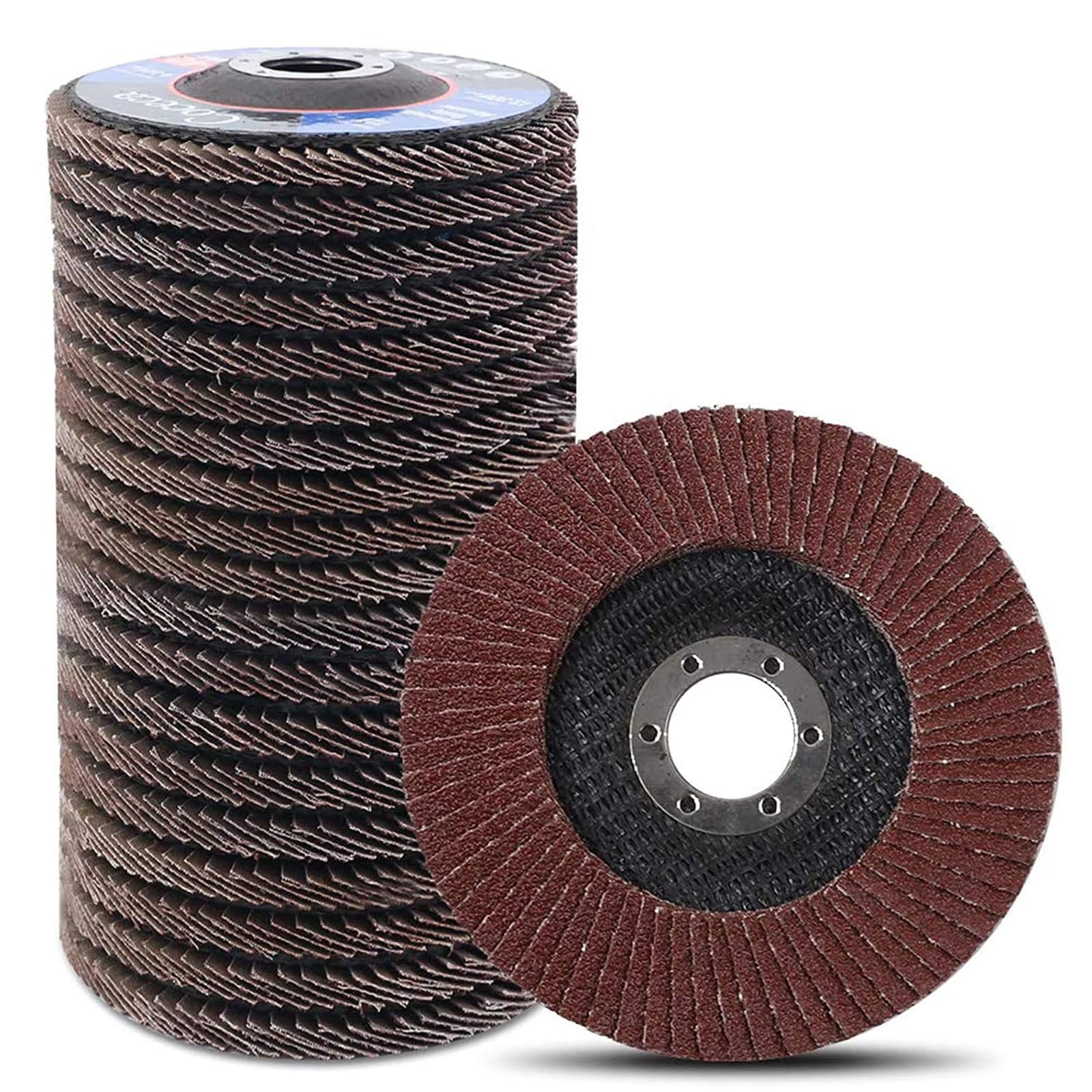 Nisorpa Flap Discs 115mm,50 Pack Grinding Discs 80 Grit Grinding Wheels Discs for Angle Grinder