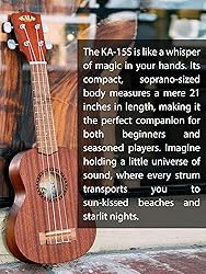 Kala KA-15S Satin Mahogany Soprano Ukulele Bundle