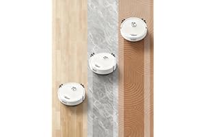 Low Profile Robot Vacuum Quiet Floor Cleaner for Apartment Dorm Home