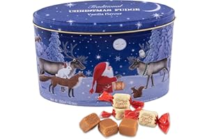 Gardiners of Scotland Handmade Fudge 300g Tall Oval, Christmas Santa & Moon Vanilla Fudge