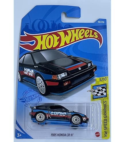 Amazon.com: Hot Wheels Series, Black 1985 CR-X 1/8 : Toys & Games