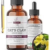 Cat&rsquo;s Claw Liquid Extract | Alcohol-Free, Vegan, Non-GMO, Gluten-Free | 2 oz Liquid Herbal Organic Tincture