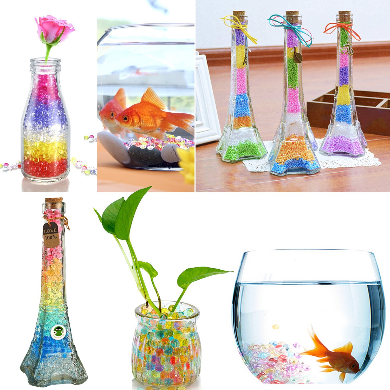 Foam Beads for Slime, Outgeek 26 Pack 13oz Slime Supplies Kit includes Foam Balls, Fishbowl Beads, Glitter Sugar Papers, Fruit Slices, Slime Tools for DIY Slime Making