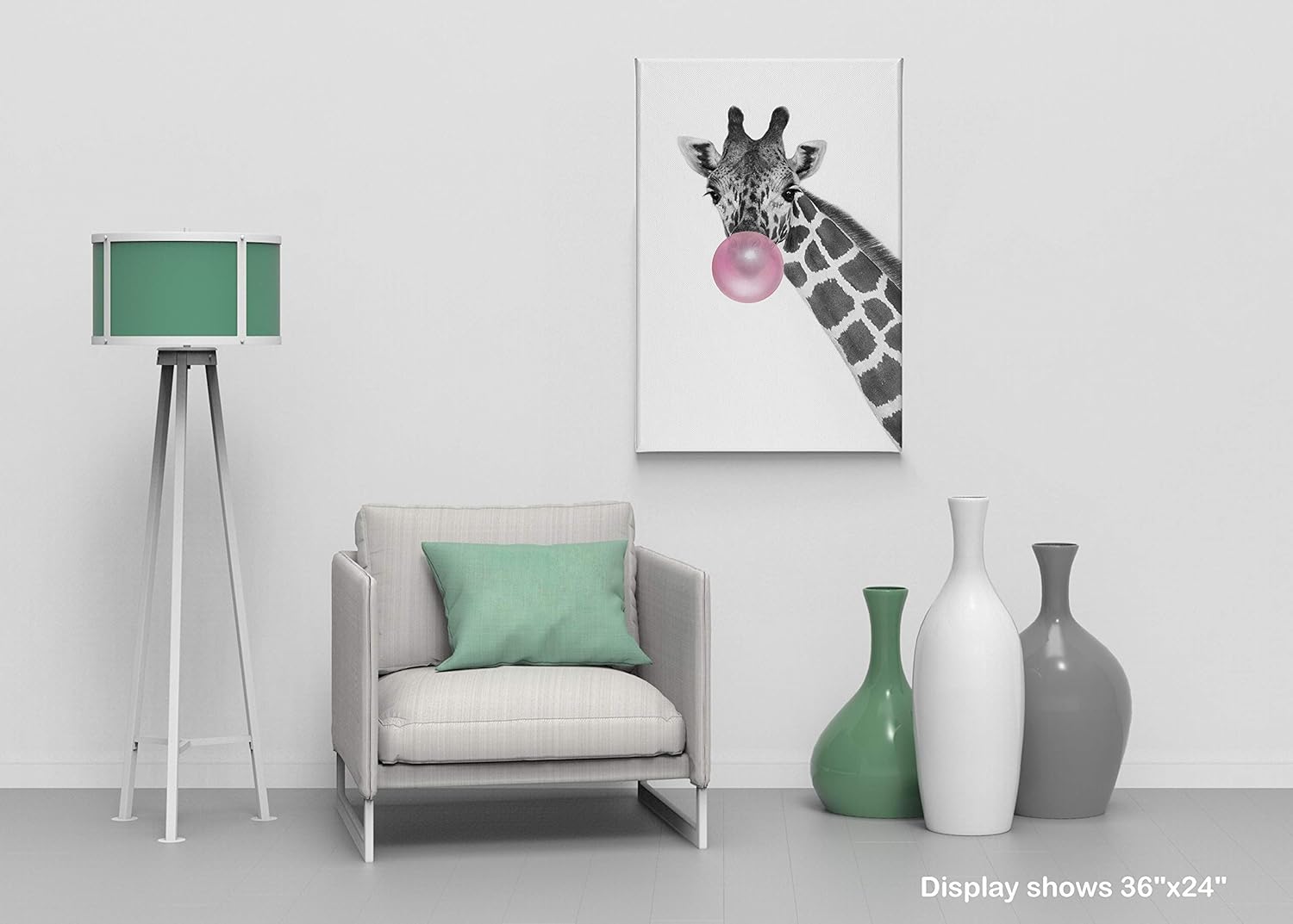 Up Not To 30 動物バブルガムウォールアートキャンバスプリント 40 V28 Ready X Gum Rolled 40 Animal V22 B07kcs6mvy Hang ウォールステッカー 日本未入荷