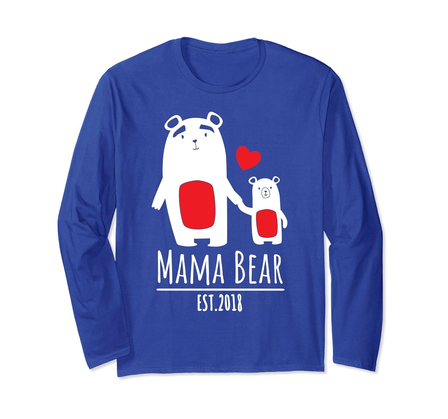Mama Bear Est. 2018 Mother's Day Gift Cool Mom Long Sleeve-anz