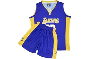 VEGAS APPAREL Kids Basketball Kit, 2 Piece Sleeveless Kids Basketball Jersey Shirt & Shorts for 2-14 Years Unisex Children