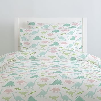 pink dinosaur duvet cover