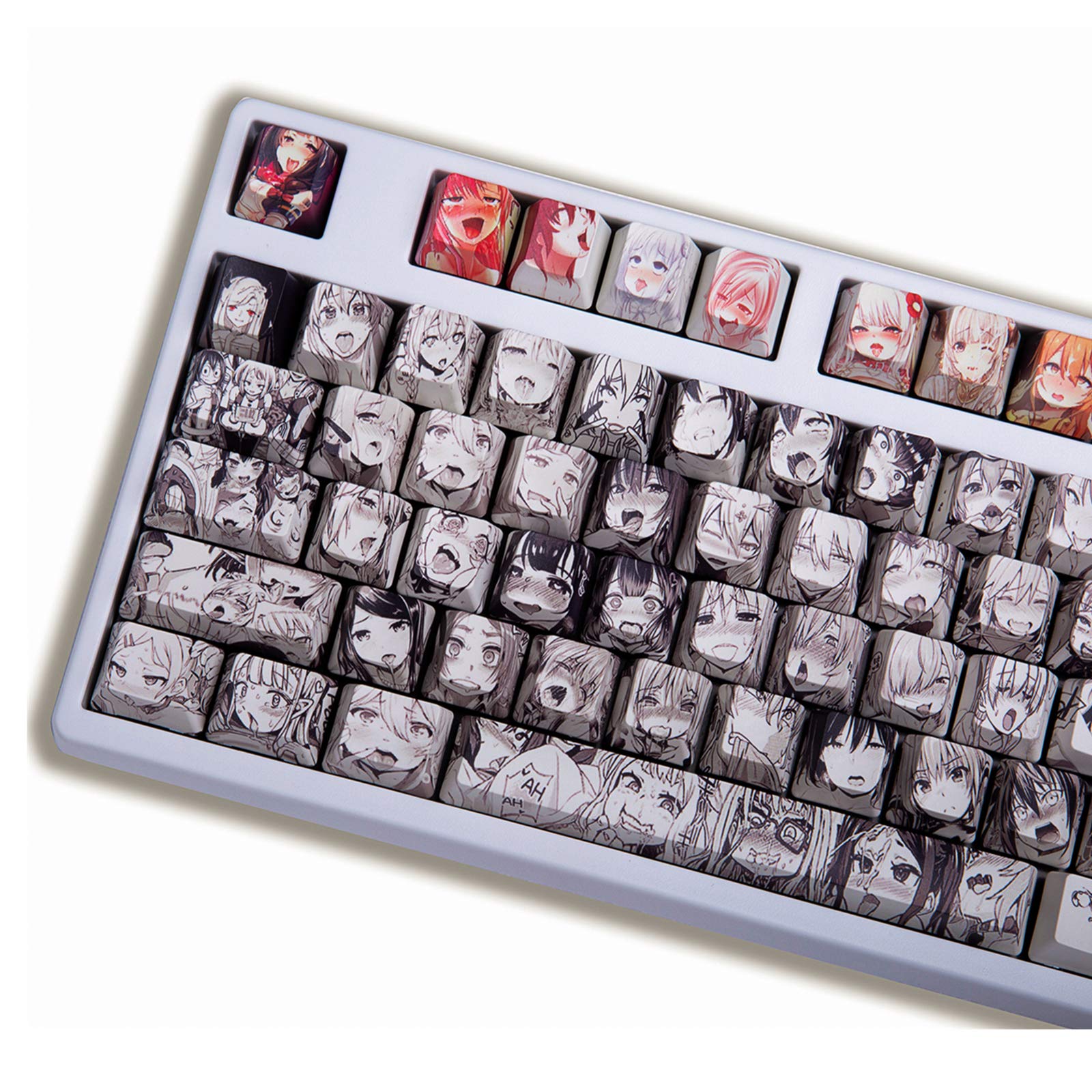 Keycaps, 108 Keys Backlit Keycap PBT Layout Key caps ANSI OEM Profile for Cherry MX Mechanical Keyboard for Ducky Keyboard/Annie/Keyboard Poker Keys (Only sell keycaps)