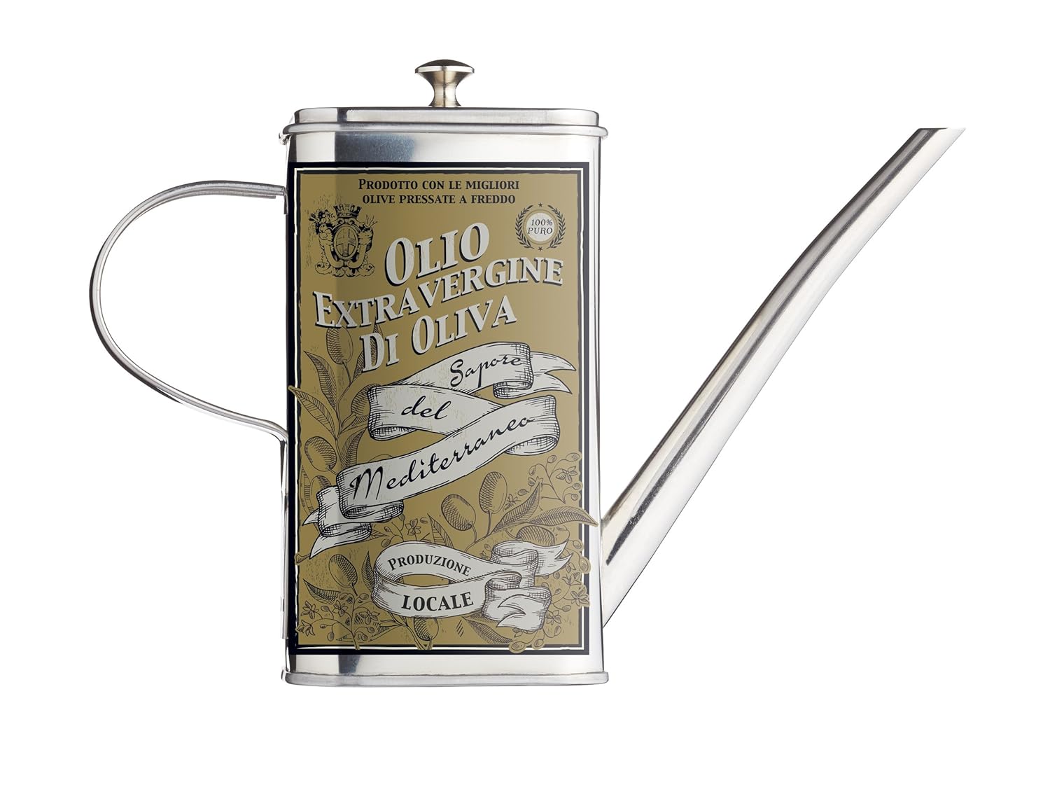KitchenCraft World of Flavours Olive Oil Drizzler Can with Decorative