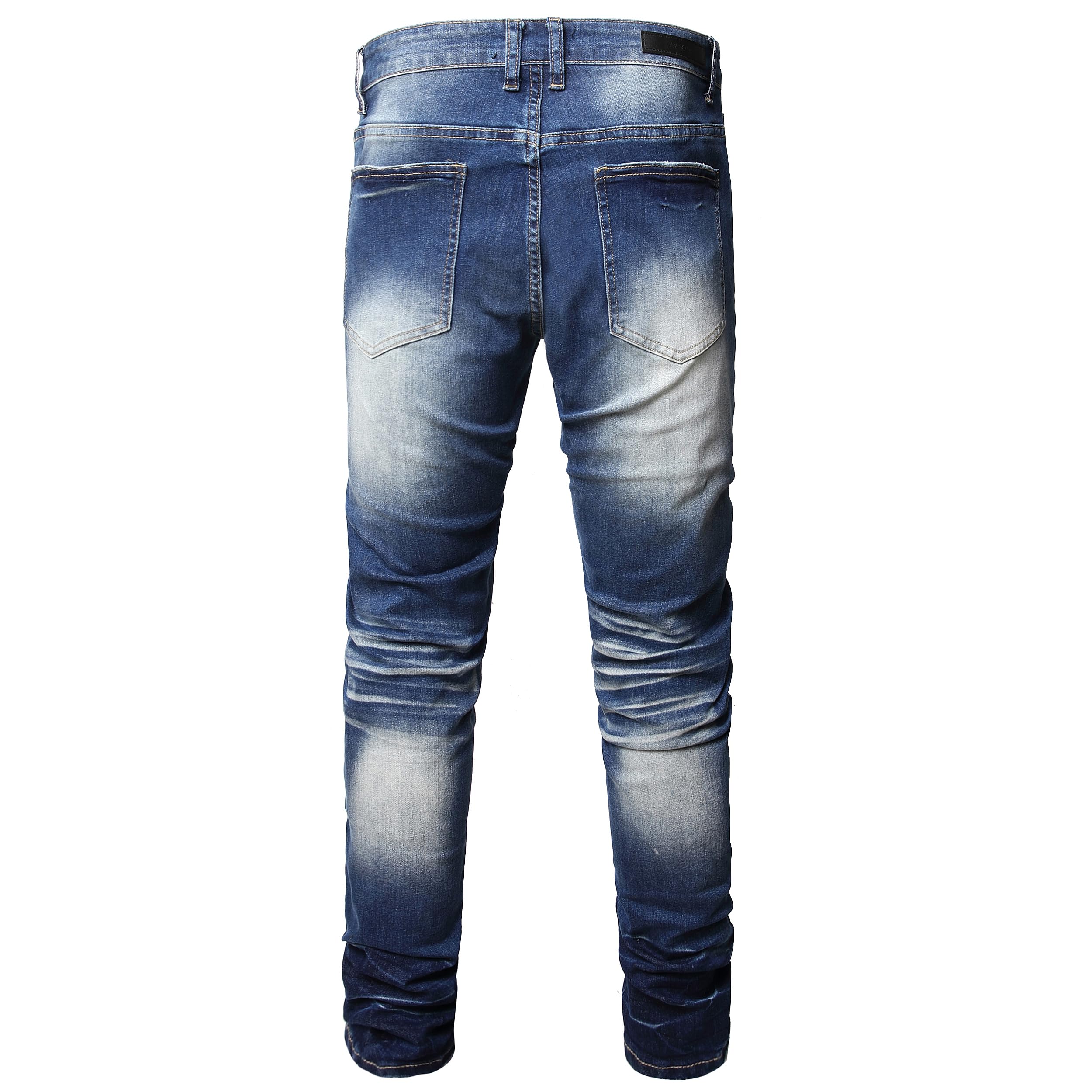 ABSECAI Men's Ripped Jeans Slim Fit Skinny Stretch
