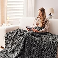 NEWCOSPLAY Super Soft Queen Blanket Grey Premium