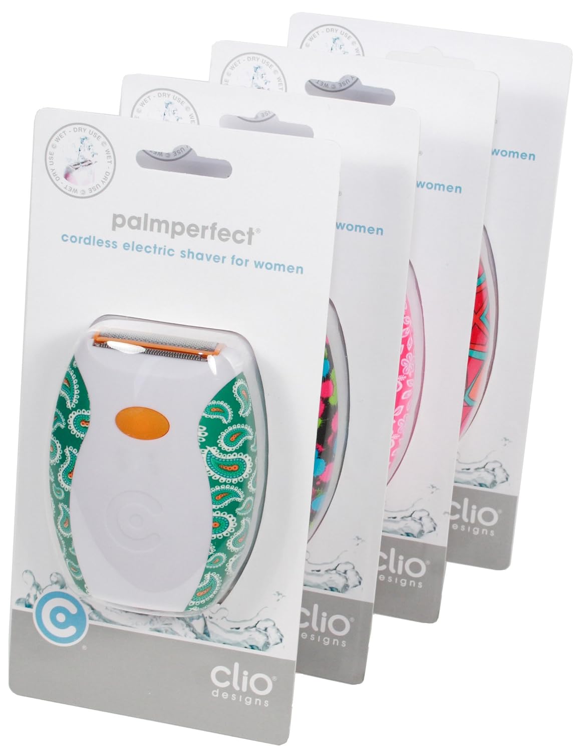 Clio Designs Palmperfect Electric Shaver in Patterns, Color