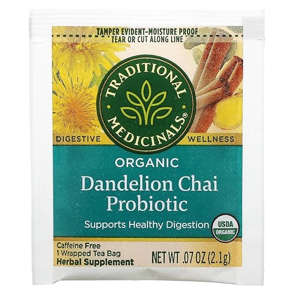 TRADITIONAL MED ORGANIC DANDELION CHAI PROBIOTIC TEA