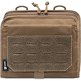 TSPRO Ultra Tactical Molle Admin Pouch Utility EDC Pouch Tool Organizer Clam-Shell Molle Pouches for Tools and Medical Suppliers Organization