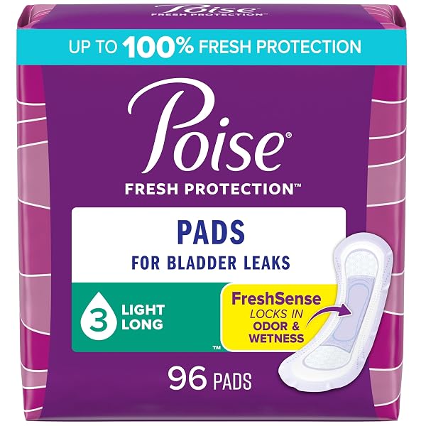 POISE INCONTINENCE PADS & POSTPARTUM INCONTINENCE PADS, 3...