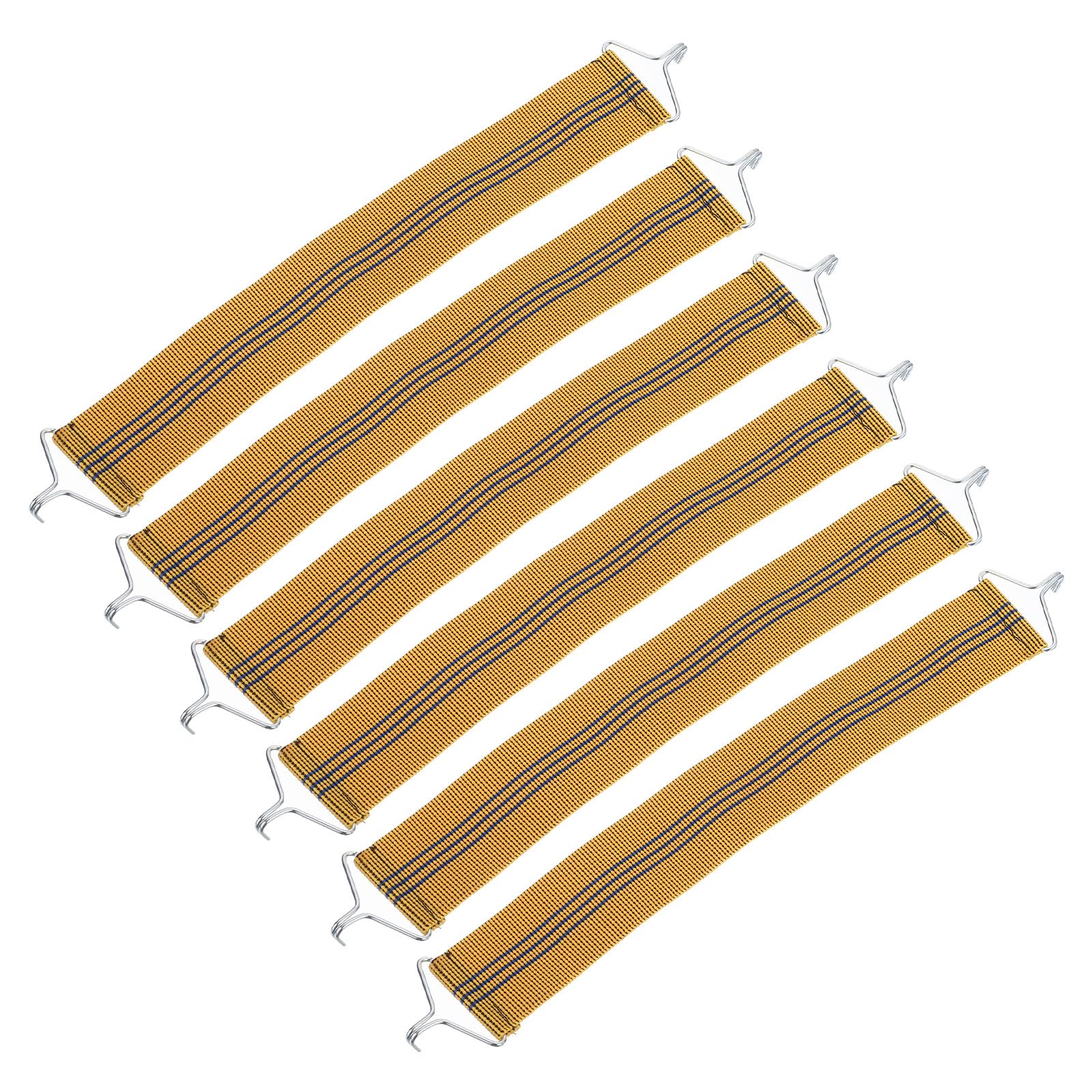 PATIKIL Zero Gravity Chair Accessories, 6 Pcs Gravity Chair Belts Thicken Reinforced Strap Fabric Anti Cracking Belt for Recliner Lounge Chair Zero Gravity Chair, Yellow