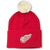 AMERICAN NEEDLE Unisex National Hockey League Team Officially Licensed NHL Cuffed Knit Pom Beanie