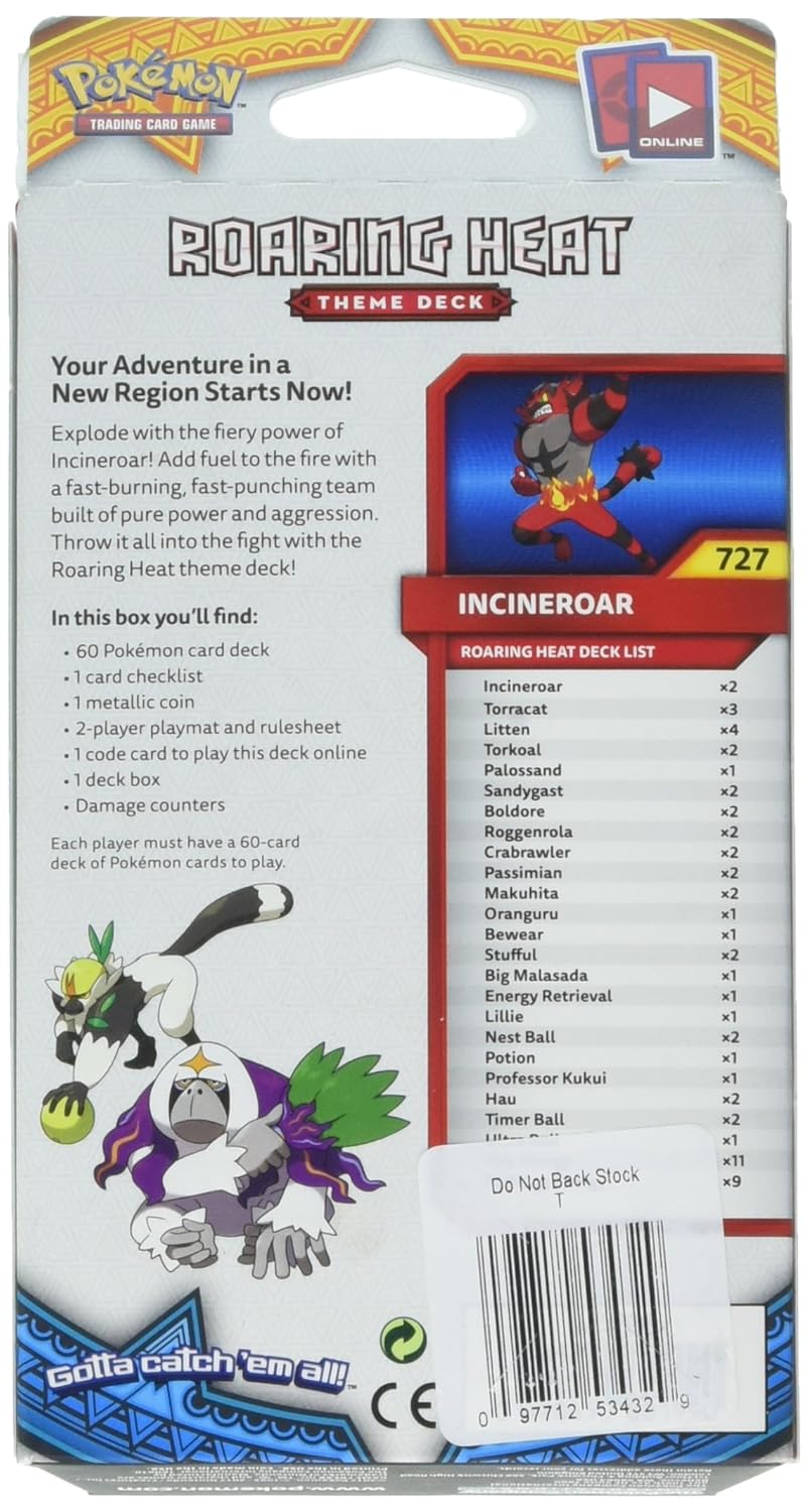 Buy Pokemon Tcg Sun Moon Roaring Heat Theme Deck Online