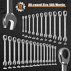 Egofine 26pcs Ratchet Wrenches Set, Wrench Set