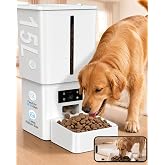 Gwozn Automatic Dog Feeder Large Breed: 15L/63-Cup Capacity for 23mm Kibble | Easy Setup Anti-Clog Auto Dog Food Dispenser, 1080P HD Clear Camera with Night Vision, 5G WiFi App Timed for Busy Pet Parents