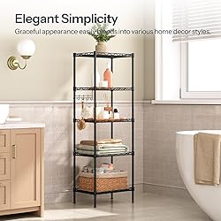 HOOBRO 5-Tier Storage Rack, Wire Shelving Unit with