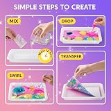 Klever Kits Water Marbling Paint for Kids - Metallic Gold + 6 Colors view 4