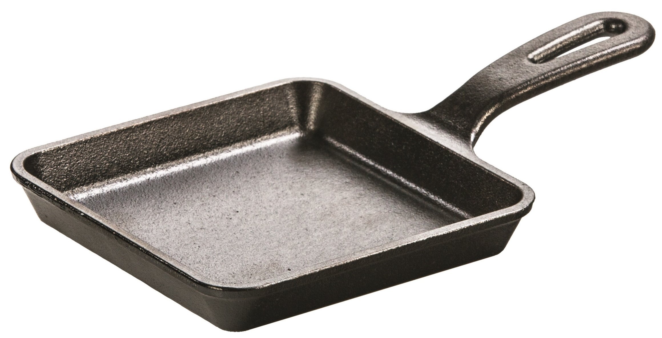 Lodge 12.7 cm / 5 inch Pre-Seasoned Cast Iron Mini Square Skillet/Frying Pan,L5WS3