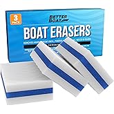 Boat Erasers by Better Boat - Cleaning Sponge for Scuff Marks & Grime, Marine Accessories & Gifts, Safe on Fiberglass Vinyl Gelcoat Deck Hull