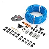 Air Compressor Accessories Kit 1/2" x 100 feet HDPE Aluminum Compressed Air Piping System Air Compressor Hose Pressured Leak-Proof Easy to Install 200PSI ASTM F1282