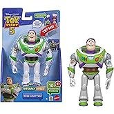Mattel Disney y Pixar Toy Story 5 Interactables Buzz Lightyear | Figura parlante de escala de juegos de 7 pulgadas, frases de